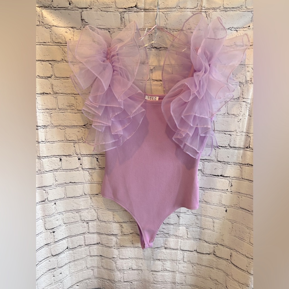 TCEC Lavender Ruffle Bodysuit